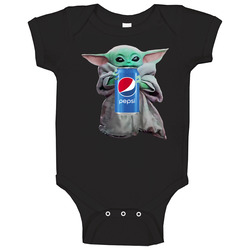 Baby Yoda The Child Mandalorian Pepsi Soda Pop Drink Baby One Piece
