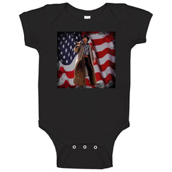 Walker Texas Ranger American Flag Retro 90s Tv Show Fan Baby One Piece Walker Texas Ranger American Flag Retro 90s Tv Show Fan Baby One Piece