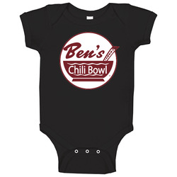 Ben's Chili Bowl Burger Food Fan Baby One Piece Ben's Chili Bowl Burger Food Fan Baby One Piece