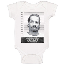 Allen Iverson Famous Sports Star Mugshot Police Department Baby One Piece