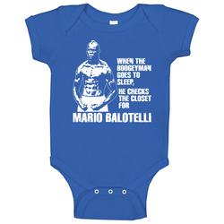 Mario Balotelli Boogeyman Italy Soccer Baby One Piece