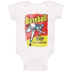Topps Baseball Card Gum Baby One Piece Topps Baseball Card Gum Baby One Piece
