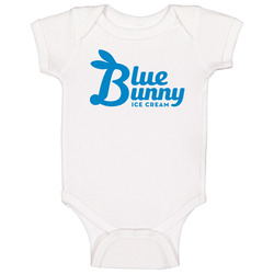 Blue Bunny Ice Cream Logo Baby One Piece Blue Bunny Ice Cream Logo Baby One Piece