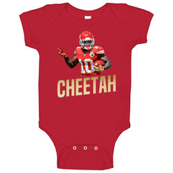 Tyreek Hill Cheetah San Francisco Football Baby One Piece Tyreek Hill Cheetah San Francisco Football Baby One Piece
