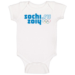 Sochi 2014 Ru Winter Olympics Baby One Piece Sochi 2014 Ru Winter Olympics Baby One Piece