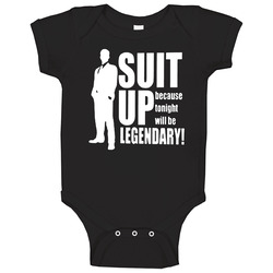 How I Met Your Mother Suit Up Baby One Piece