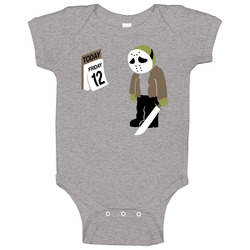 Friday The 12th Parody Baby One Piece Friday The 12th Parody Baby One Piece