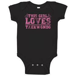 This Girl Thumbs Taekwondo Favorite Sport Baby One Piece