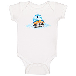 Scrubbing Bubbles Soap Cleaning Product Mascot Baby One Piece