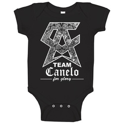 Team Canelo For Glory Black Baby One Piece