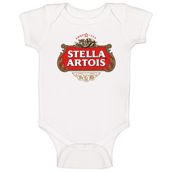 Stella Artois Cool Brewery Beer Alcohol Logo Baby One Piece