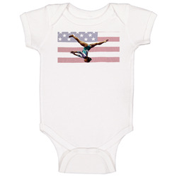 Simone Biles Gymnast Triple Double Usa Flag Baby One Piece Simone Biles Gymnast Triple Double Usa Flag Baby One Piece
