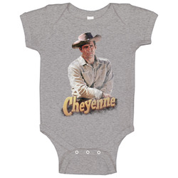 Cheyenne Retro 50s Tv Show Poster Vintage Unisex Baby One Piece Cheyenne Retro 50s Tv Show Poster Vintage Unisex Baby One Piece