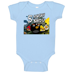 Five Angry Birds Video Game Baby One Piece