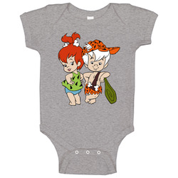 Flintstones Pebbles And Bam Bam Cartoon Baby One Piece