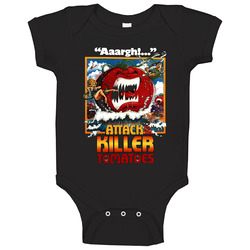 Attack Of The Killer Tomatoes Vintage Retro Baby One Piece