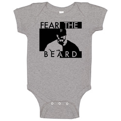 Brian Wilson Fear The Beard Baseball Baby One Piece Brian Wilson Fear The Beard Baseball Baby One Piece
