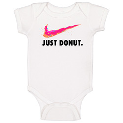 Just Donut Funny Simpsons Cartoon Just Do It Logo Baby One Piece