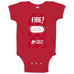 Fire Taco Bell Sauce Nacho Business Halloween Baby One Piece
