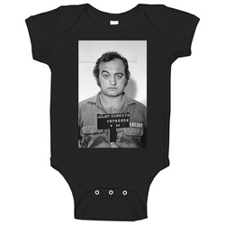 John Belushi Celebrity Mugshot Blues Brothers Baby One Piece John Belushi Celebrity Mugshot Blues Brothers Baby One Piece