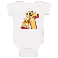 Calvin And Hobbes Wacky Comic Baby One Piece Calvin And Hobbes Wacky Comic Baby One Piece