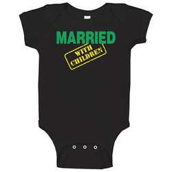 Married With Children Retro 80s Tv Show Logo Fan Baby One Piece Married With Children Retro 80s Tv Show Logo Fan Baby One Piece