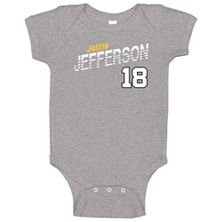Justin Jefferson 18 Favorite Player Fan Baby One Piece Justin Jefferson 18 Favorite Player Fan Baby One Piece