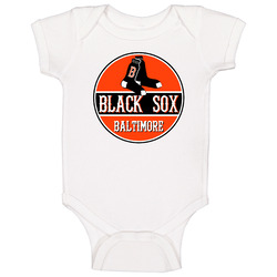 Baltimore Black Sox Negro Baseball Team Retro Baby One Piece Baltimore Black Sox Negro Baseball Team Retro Baby One Piece