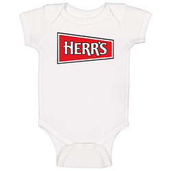 Herr's Snacks Most Popular Potato Chip Brand Snack Food Lovers Baby One Piece Herr's Snacks Most Popular Potato Chip Brand Snack Food Lovers Baby One Piece