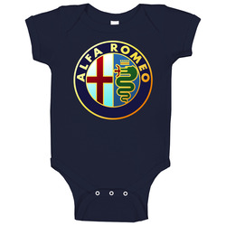 Alfa Romeo Logo Baby One Piece Alfa Romeo Logo Baby One Piece