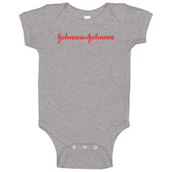 Johnson And Johnson Best Over The Counter Medication Logo Raglan Baby One Piece