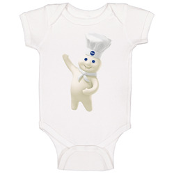 Pillsbury Doughboy Funny Baked Goods Mascot Baby One Piece Pillsbury Doughboy Funny Baked Goods Mascot Baby One Piece