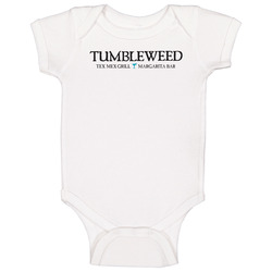 Tumbleweed Tex Mex Grill Mexican Food Restaurant Logo Baby One Piece Tumbleweed Tex Mex Grill Mexican Food Restaurant Logo Baby One Piece