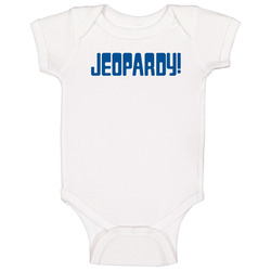 Jeopardy Retro 80s Tv Show Logo Fan Baby One Piece Jeopardy Retro 80s Tv Show Logo Fan Baby One Piece