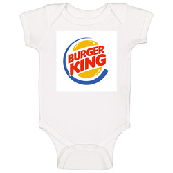 Burger King American Favorite Fast Food Holiday Ornament Baby One Piece Burger King American Favorite Fast Food Holiday Ornament Baby One Piece