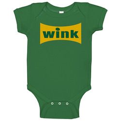 Wink Grapefruit Flavored Soft Drink Soda Pop Logo Baby One Piece