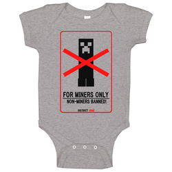 Zomblox Minecraft Mining Video Game Baby One Piece