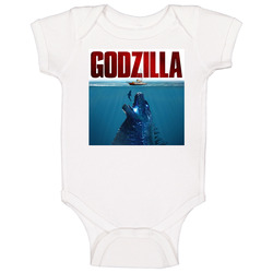 Godzilla Jaws Movie Mashup Parody Fan Baby One Piece Godzilla Jaws Movie Mashup Parody Fan Baby One Piece