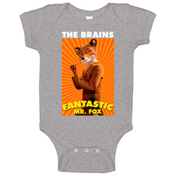 Fantastic Mr Fox Brains Baby One Piece Fantastic Mr Fox Brains Baby One Piece