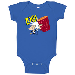 Ren And Stimpy Log Funny Cartoon Baby One Piece Ren And Stimpy Log Funny Cartoon Baby One Piece