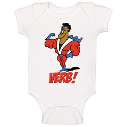 Verb Schoolhouse Rock Kids 70s 80s Tv Show Baby One Piece Verb Schoolhouse Rock Kids 70s 80s Tv Show Baby One Piece