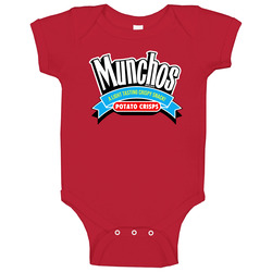 Munchos Most Popular Potato Chip Brand Snack Food Lovers Baby One Piece Munchos Most Popular Potato Chip Brand Snack Food Lovers Baby One Piece