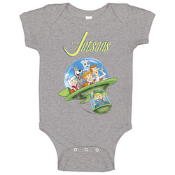 The Jetsons 60s Tv Series Show Worn Look Vintage Unisex Baby One Piece The Jetsons 60s Tv Series Show Worn Look Vintage Unisex Baby One Piece