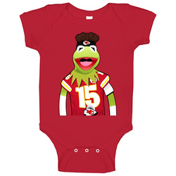 Patrick Mahomes Kermit Mashup Baby One Piece Patrick Mahomes Kermit Mashup Baby One Piece