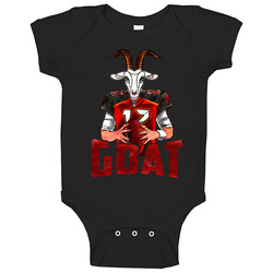 Tom Brady Goat Cartoon Tampa Bay Football Baby One Piece Tom Brady Goat Cartoon Tampa Bay Football Baby One Piece