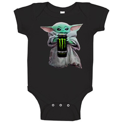Baby Yoda The Child Mandalorian Monster Energy Drink Baby One Piece Baby Yoda The Child Mandalorian Monster Energy Drink Baby One Piece