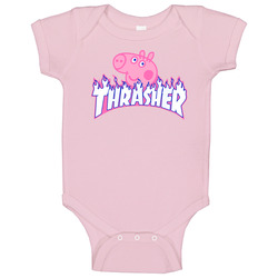 Thrasher Peppa Pig Mashup Parody Kids Baby One Piece