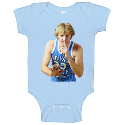 Larry Bird Retro 1977 Indiana State Boston Basketball Fan Baby One Piece