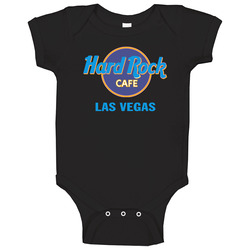 Hard Rock Cafe Las Vegas Retro 90s Vintage Design Popular Baby One Piece