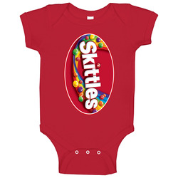 Skittles Favorite Candy Wrapper Halloween Group Costume Baby One Piece Skittles Favorite Candy Wrapper Halloween Group Costume Baby One Piece